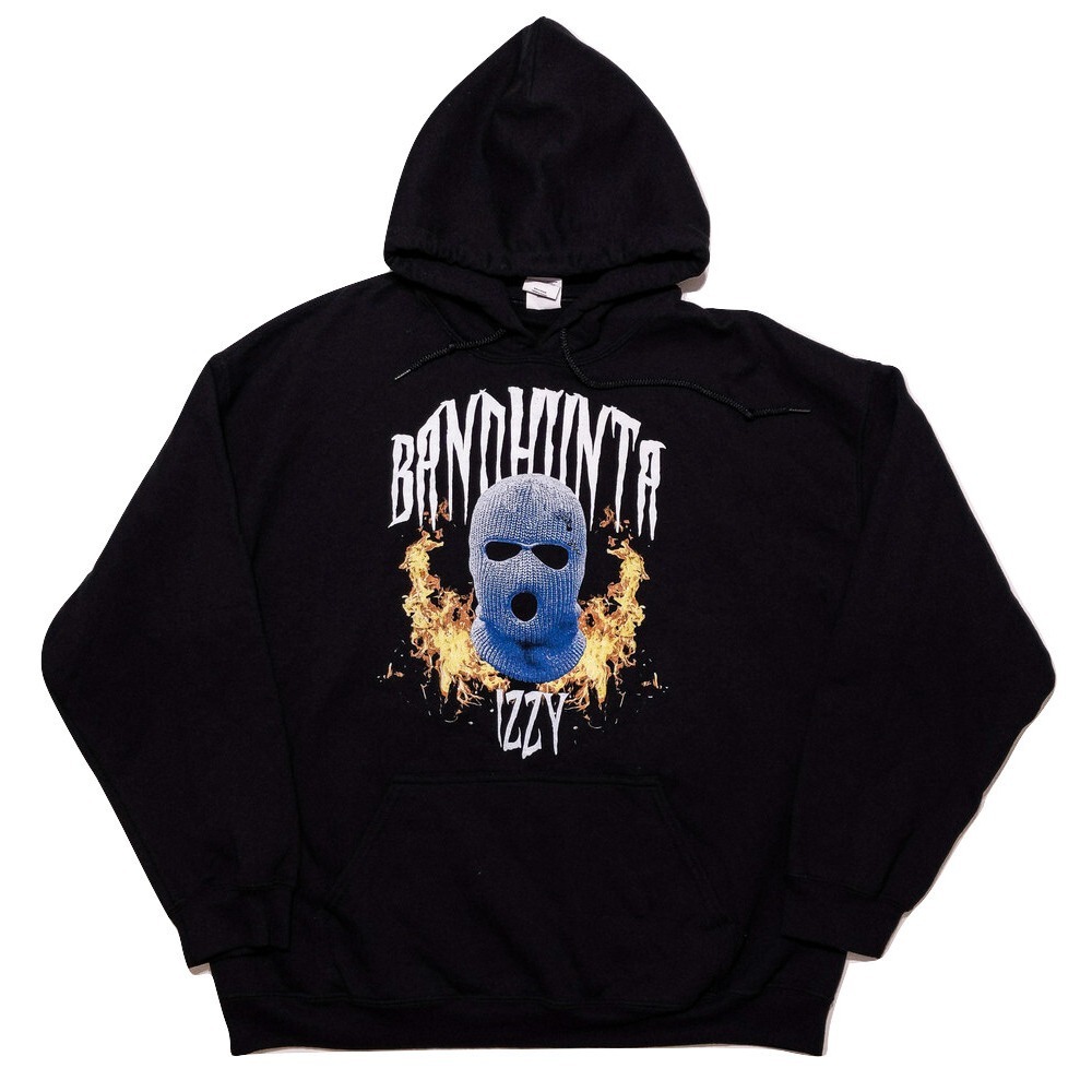 GILDAN Bandhunta Izzy Hoodie Ski Mask Slump God Ski Meets World Tour Black XL